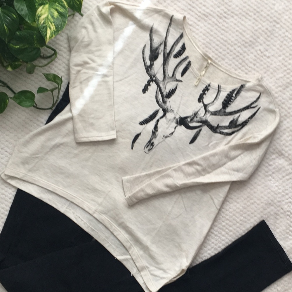 bohemian + skull lightweight sweater shirt